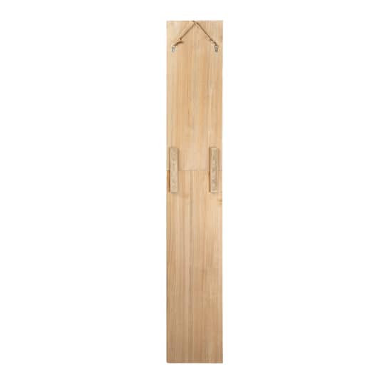 Glitzhome® 5ft. White Welcome Wood Porch Sign with 4 Changeable Wreaths